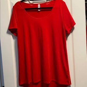 Lularoe classic t bright red!